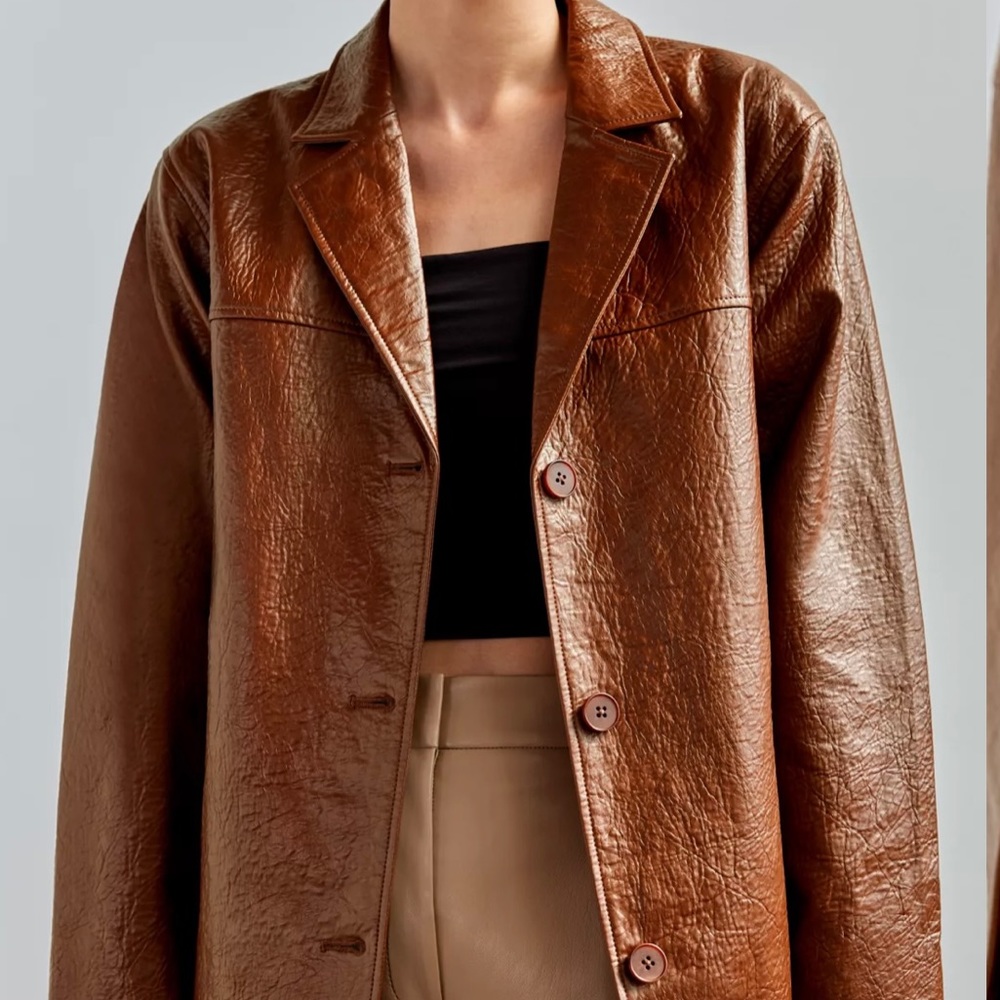 Wilfred Adina Leather Blazer